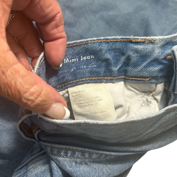 M.i .h Mimi Straight Leg High Waisted Denim Jeans Sz 25 - Picture 11 of 14